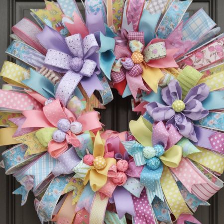 Spring time Floral Wreath